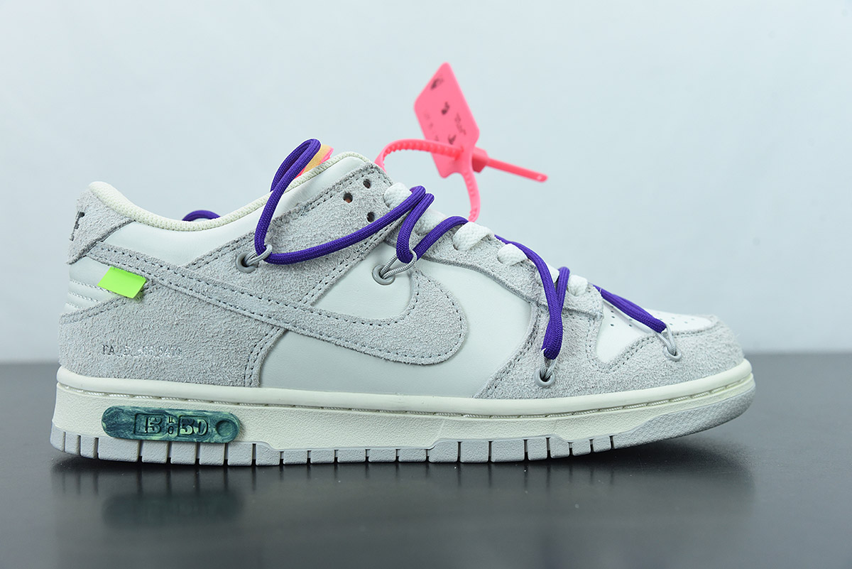 Off - White x Nike spiderman Dunk Low “15 of 50” Sail/Neutral Grey 