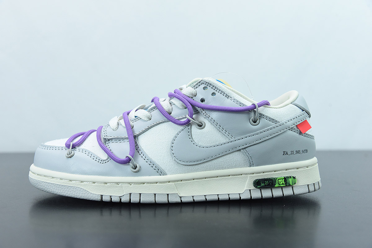 White x Nike Dunk Low “47 of 50” Sail/Neutral Grey For Sale – Tra