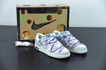 Off White x Nike Dunk Low 47 of 50 Sail Neutral Grey For Sale 10 346x231