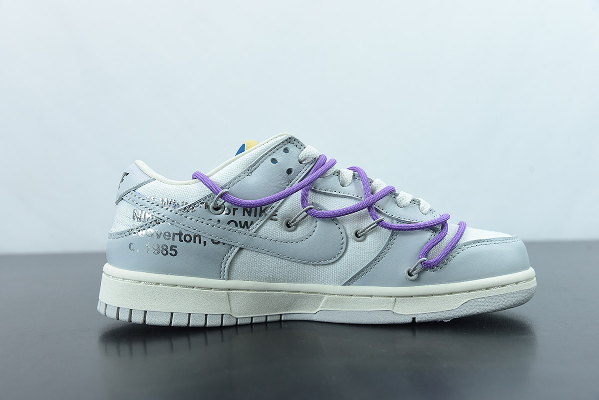 White x Nike Dunk Low “47 of 50” Sail/Neutral Grey For Sale – Tra