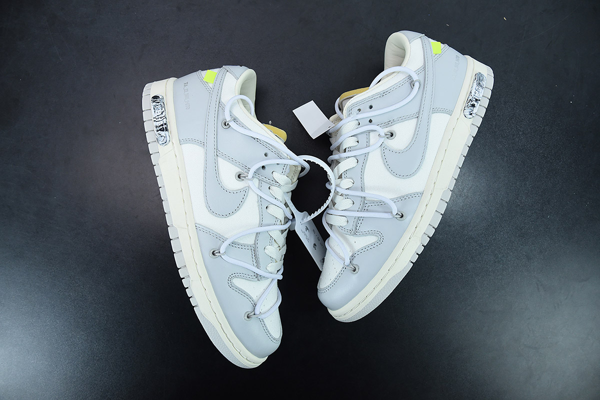 size 13 shoes authentic jordans - White x Nike Dunk Low “49 of 50 