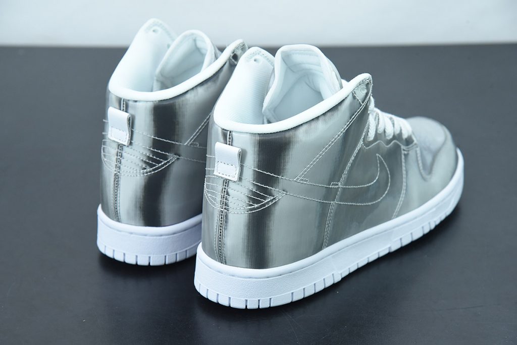 nike dunk high clot metallic silver