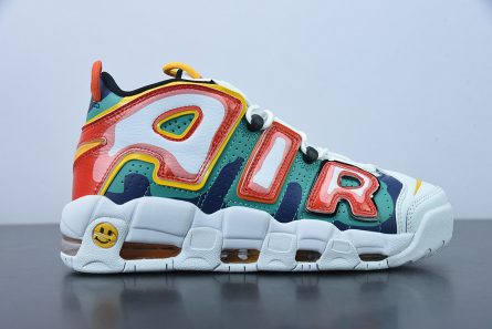Nike Air More Uptempo White Green Navy Red For Sale 1 445x297