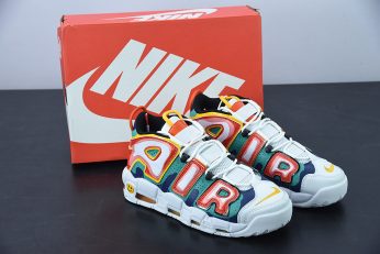 Nike Air More Uptempo White Green Navy Red For Sale 346x231