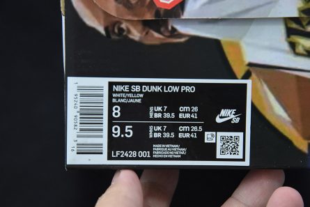 Custom Nike SB Dunk Low Kobe White Yellow Black For Sale 7 445x297