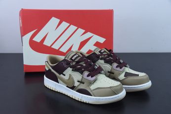 Nike Dunk Low Scrap Latte Brown Pink DH7450 100 For Sale 346x231