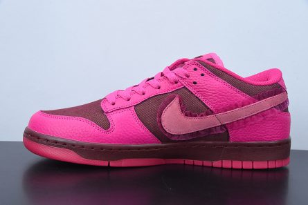 Nike Dunk Low Valentines Day Team Red Pink Prime DQ9324 600 For Sale 1 445x297