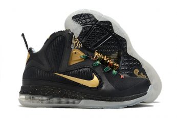 Nike LeBron 9 Watch The Throne Black Metallic Gold For Sale 346x230