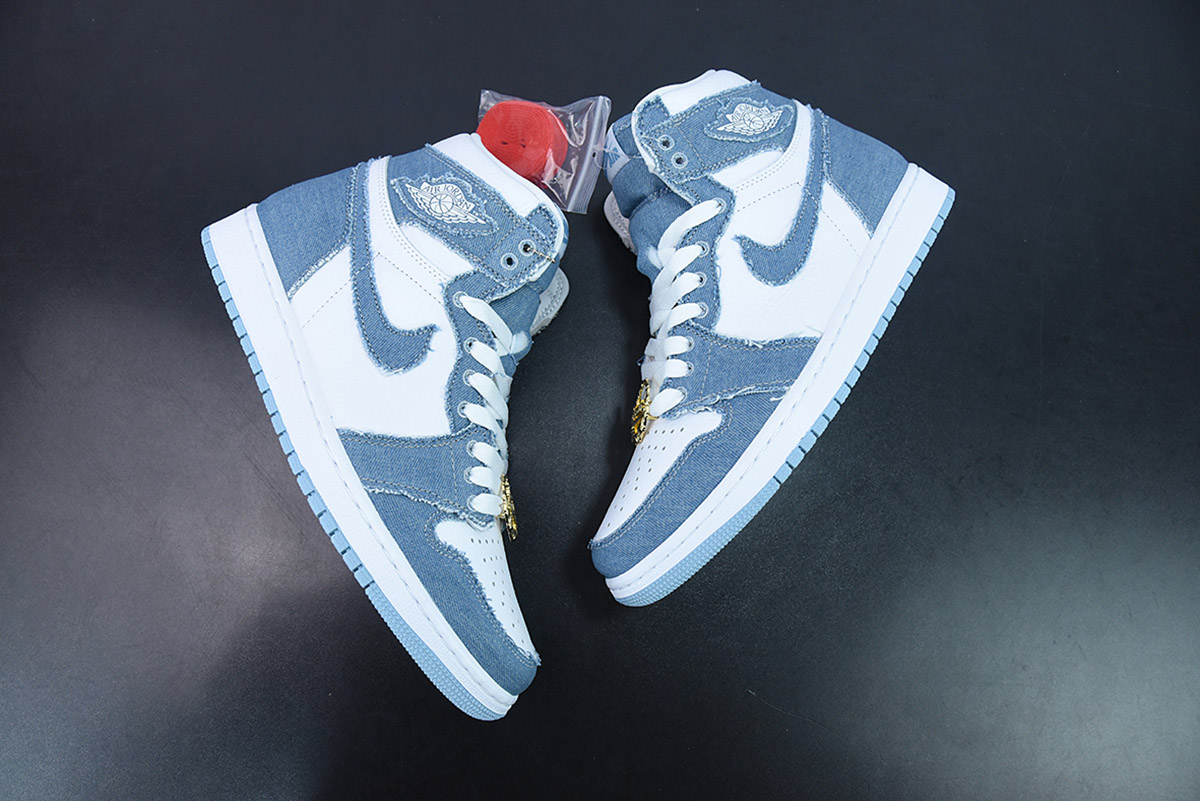Air jordan 1 leather high trainers Nike x Off-White Blue size 12 US in  Leather - 24676434