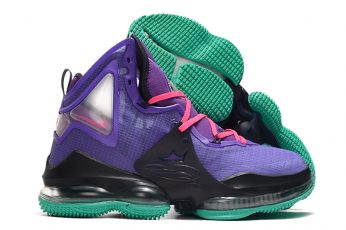 Nike LeBron 19 Lakers Purple Teal For Sale 346x230