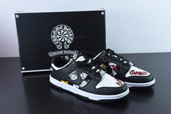 Custom Nike reveals Dunk Low Black White For Sale 346x231