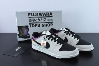 no brainer x Nike Dunk Low AE86 Grey Black Purple For Sale 346x231
