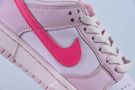 Nike Dunk Low GS Triple Pink DH9765 600 For Sale 4 445x297