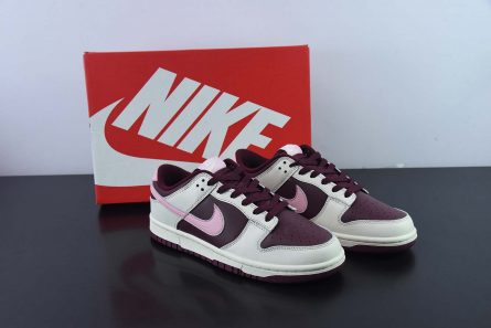 Nike Dunk Low Valentines Day Pale Ivory Medium Soft Pink Night Maroon For Sale 445x297