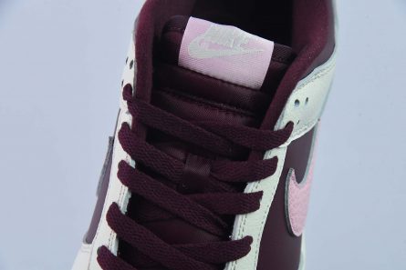 Nike Dunk Low Valentines Day Pale Ivory Medium Soft Pink Night Maroon For Sale 6 445x297