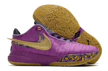 Nike LeBron 20 Young Heirs Vivid Purple Metallic Gold Black Solar Flare For Sale 346x230