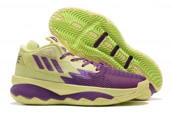 adidas Dame 8 4th Quarter KO Yellow Tint Glory Purple Signal Green For Sale 346x231