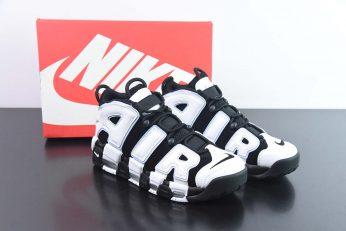 Nike mall Air More Uptempo Black White Multi Color Cobalt Bliss 346x231