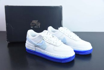 Nike Air Force 1 Shadow Chenille Swooshes FJ4567 100 346x231