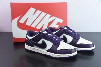 Nike Dunk Low Chenille Swoosh Sail Grand Purple DQ7683 100 346x231