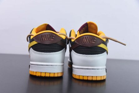 Nike SB Dunk Low Custom Bee White Balack Yellow 6 445x297