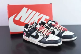 Custom Nike Dunk Low Love Black White 346x231